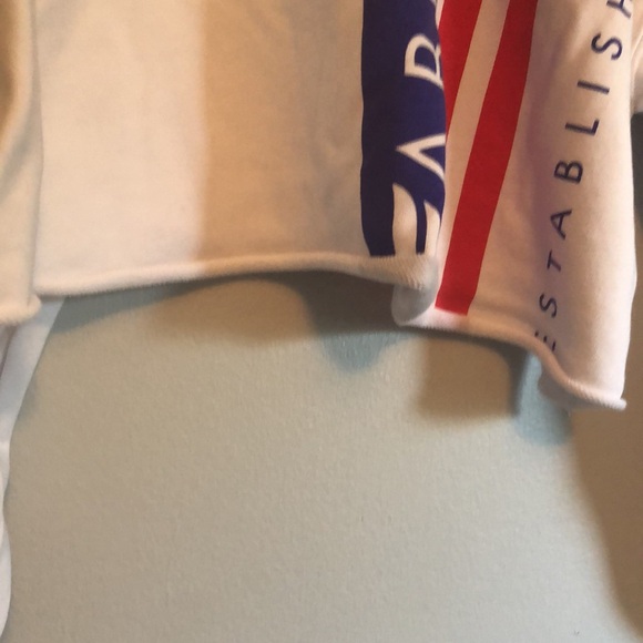 FABLETICS Sweatshirt, cropped, American flag, size XL - Picture 6 of 7